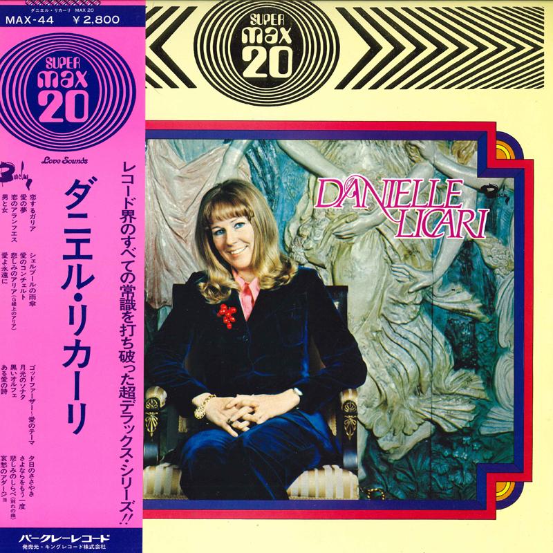 

LP Record DANIELLE LICARI - Max 20 MAX44 BARCLAY 1975 Japan Obi Pop