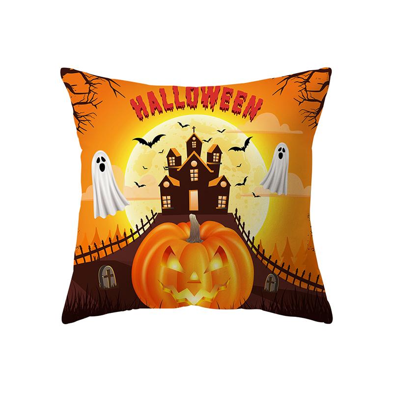 Pumpkin Collection Halloween Theme Pillow Cover Sofa Cushion  Holiday Gift Party Decoration Home Decor