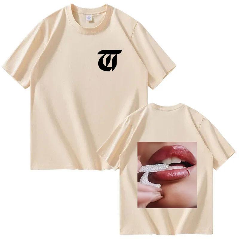 Singer TINI Futttura Harajuku 2025 Tour Double Sided Casual Short Sleeve Tee Fashion Gothic Tshrits Mens Womens Oversized Tshrit