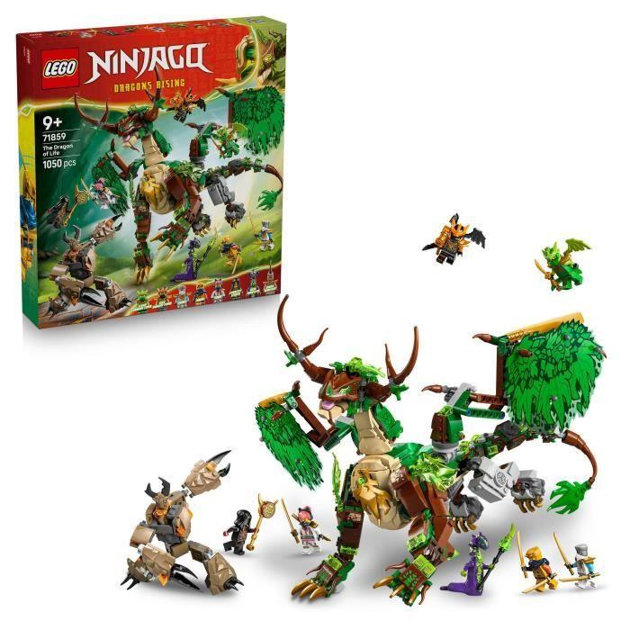 LEGO NINJAGO 71859 Le Dragon de Vie - Jouet de Construction pour Garçon ou Fille des 8 ans
