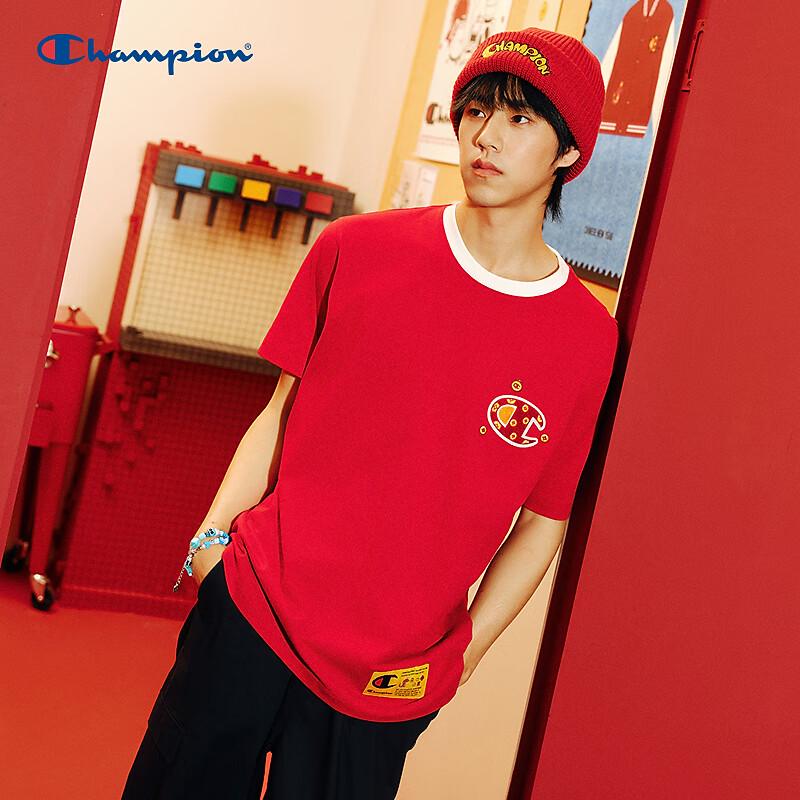 Champion 2025 Spring Snake Graphic Short Sleeve T-Shirt L