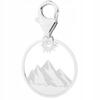 Silver Pendant Hanging With Mountains Tatras Rysy Poland Zakopane Silver 925