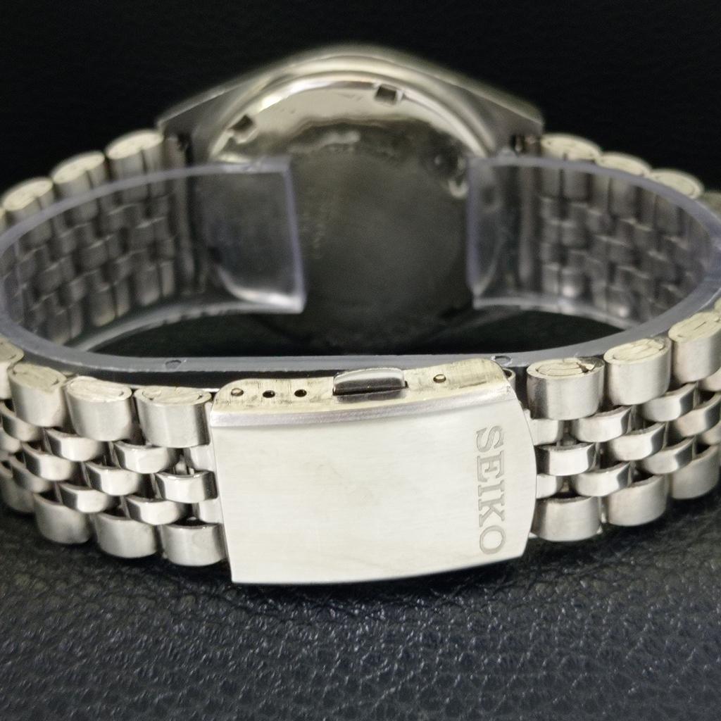 GENUINE VINTAGE SEIKO 5 AUTOMATIC 6349A JAPAN MENS WHITE DIAL WATCH A702619-1 R209-a702619