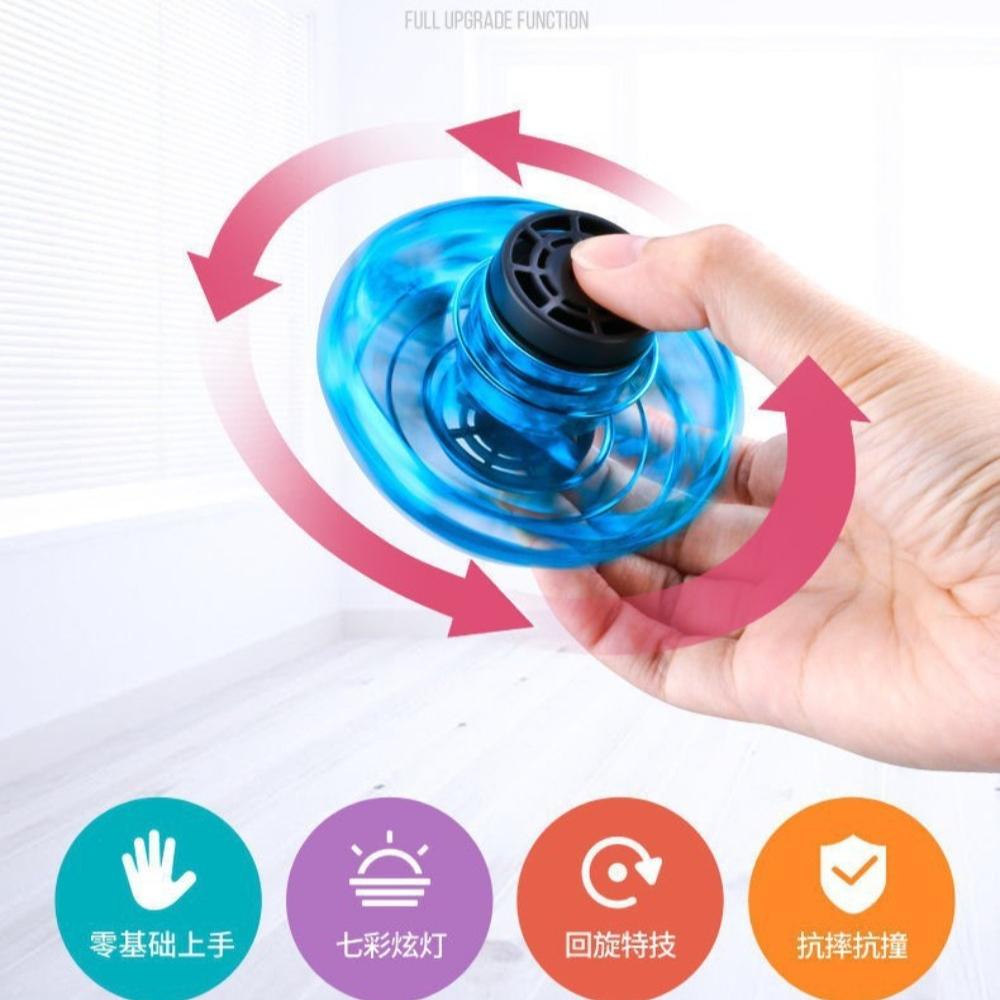 NEW LED Flying UFO Spinner Fingertip, Upgrade Flight Helicopter Gyro Flyorb Hover Ball, Mini Drone Aircraft Toy, Christmas Gift