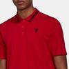 adidas Manchester United Einfarbiges Kurzarm-Poloshirt Herren Tops Rot H56686