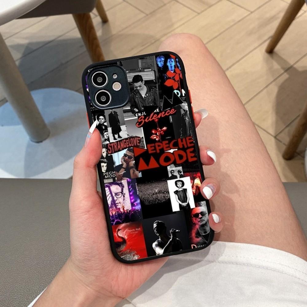 D-depeche M-mode Band Phone Case For iPhone 14 X XR XS 7 8 Plus 11 12 13 Pro MAX 13mini Matte Shockproof Case
