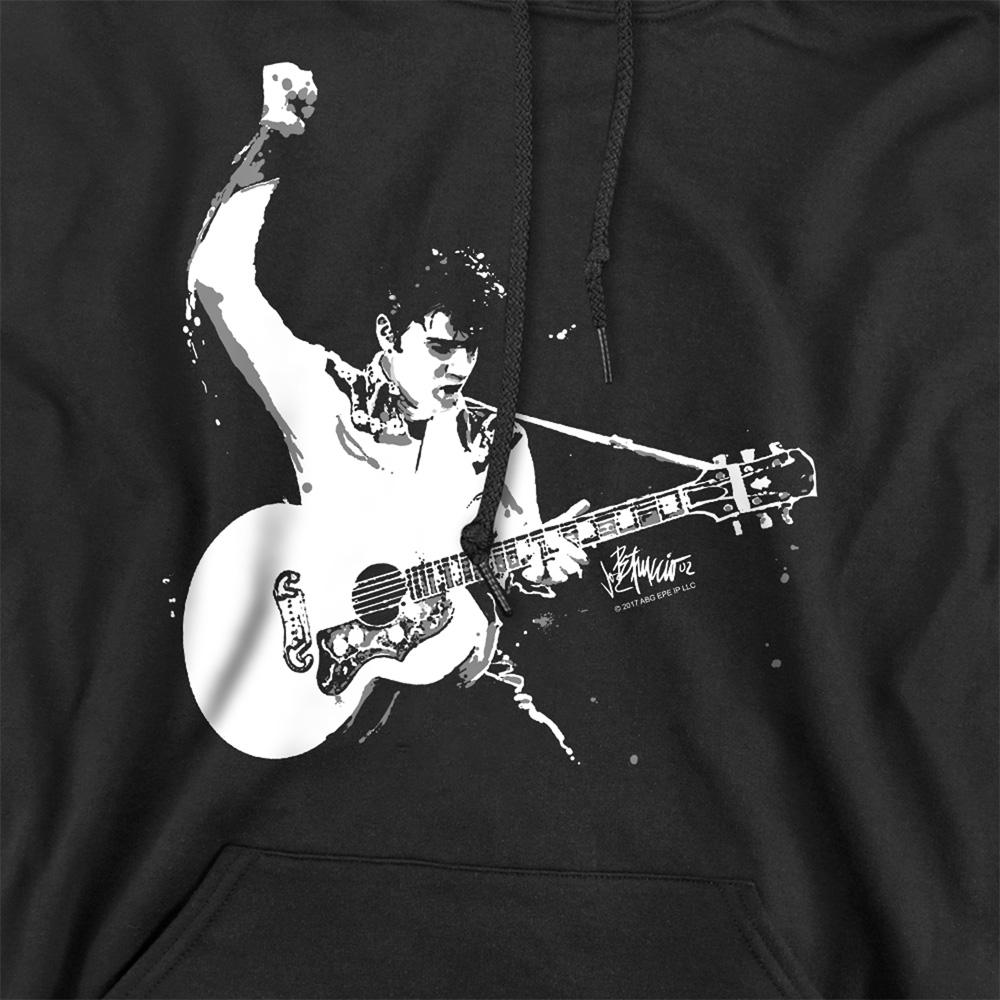 Elvis Presley Unisex Adult Guitarman Hoodie