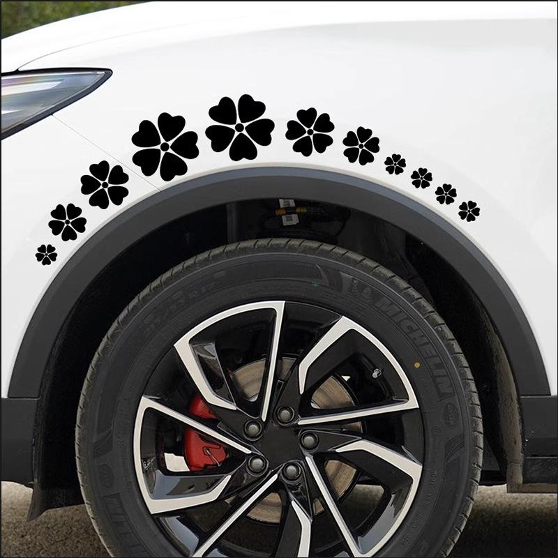 Kreativer Blumen-Stoßstangenauto-Aufkleber zum Abdecken von Kratzern und zur Personalisierung Ihres Fahrzeugs
