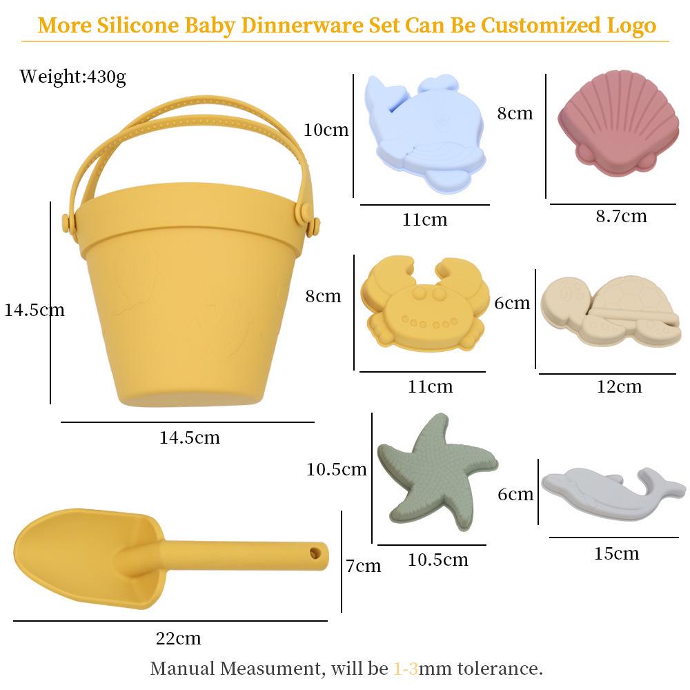 Children's Summer Beach Toy Set: Silicone Bucket & Sand Shovel for Outdoor Water Play