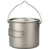 Portable Water Cup with Lid, Foldable Handle, 900ml/1600ml, Camping Pot, Hanging, Outdoor Tableware, Picnic Cookware