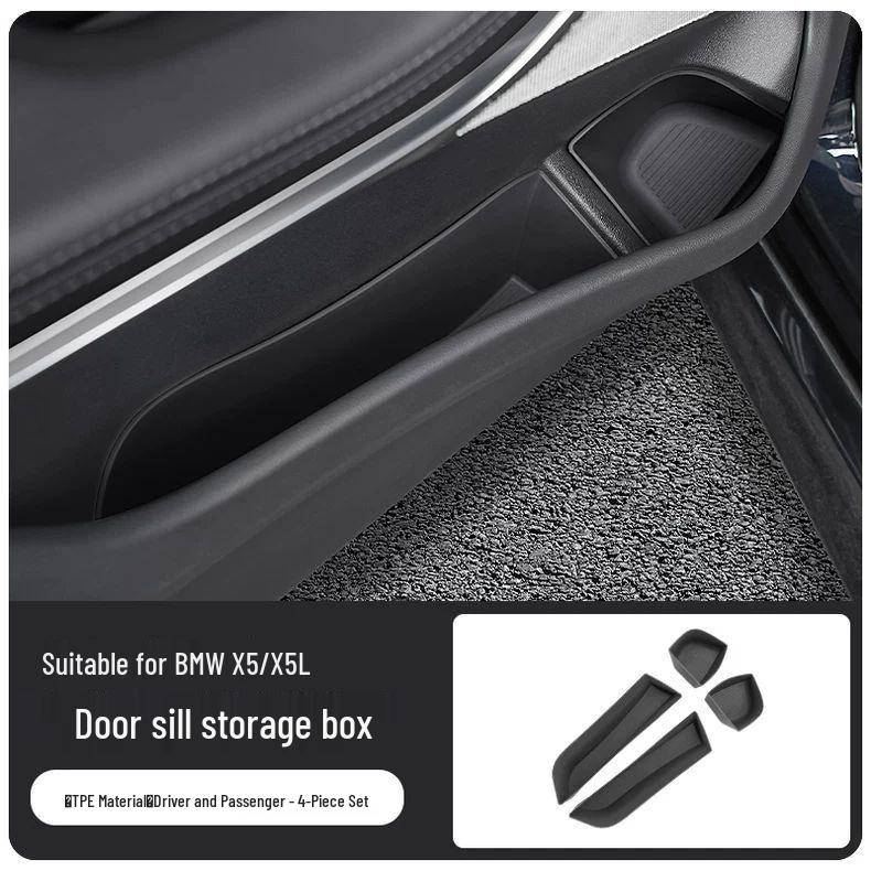 

BMW 5 Series, X1, iX1, X3, X5 Door Side Storage Box Mat Interior Accessories