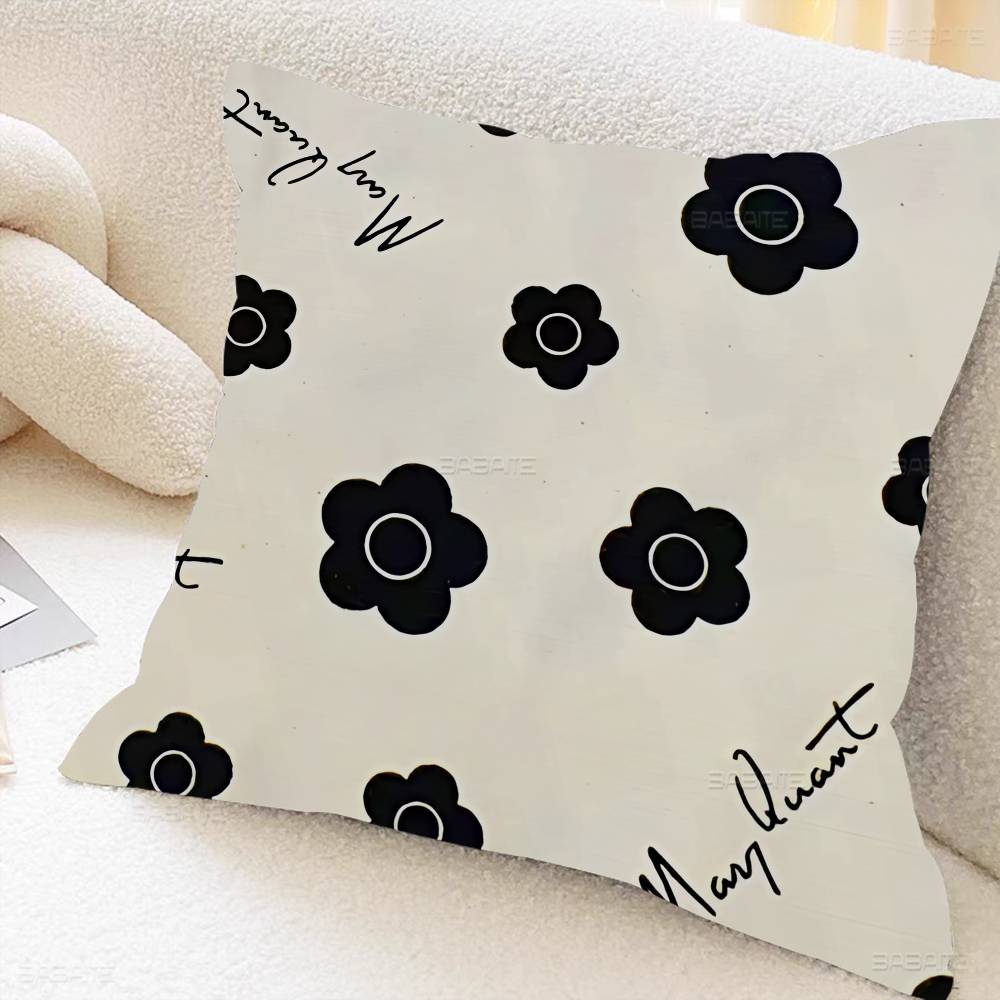MMarys logo QQuants Cushion Cover Polyester Sofa Cushions Decorative Throw Pillows Home Decoration Pillowcover