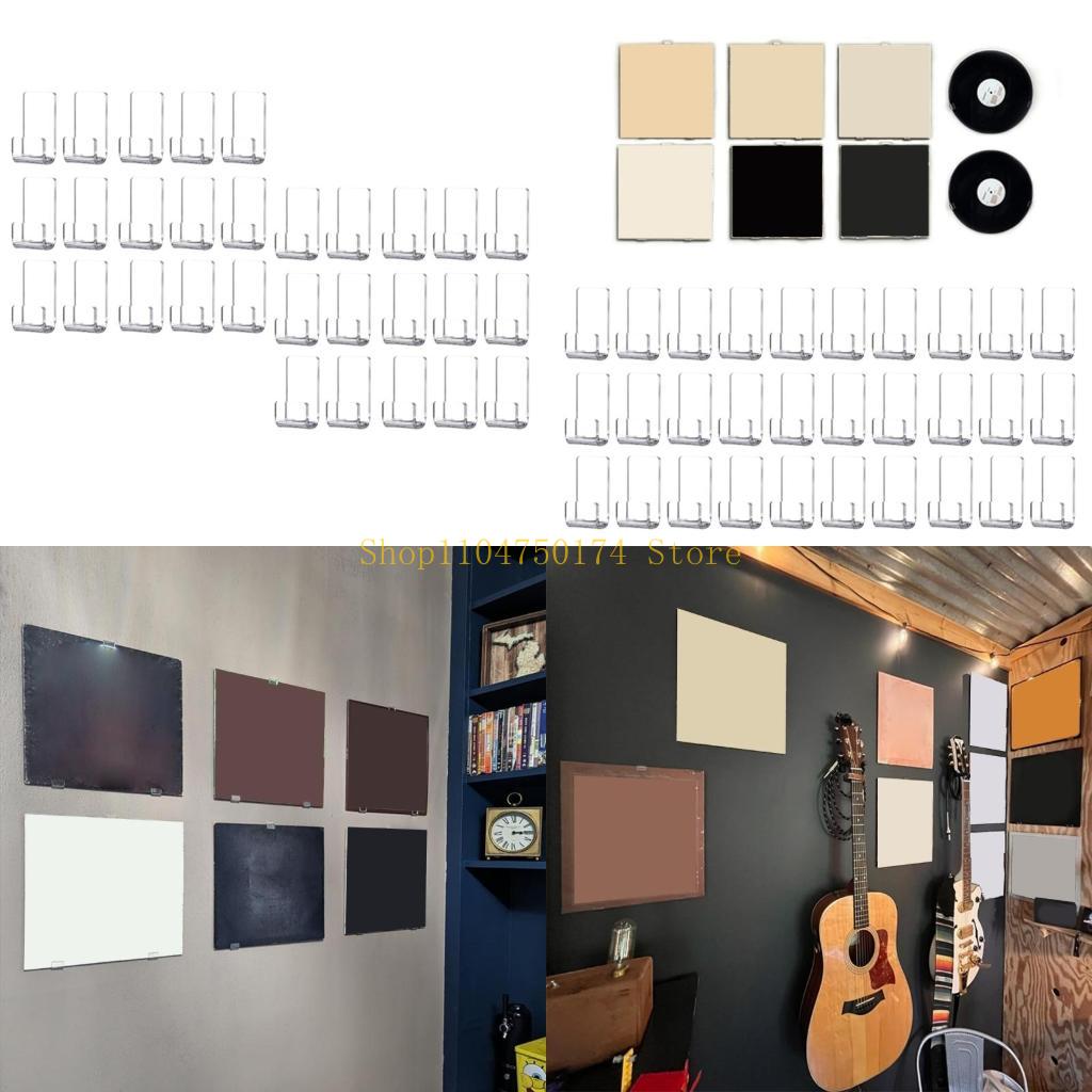 30 шт Прозрачная акриловая стойка для демонстрации пластинок настенная полка для обложек альбомов плавающая полка лидер продаж China Mainland 2770₽