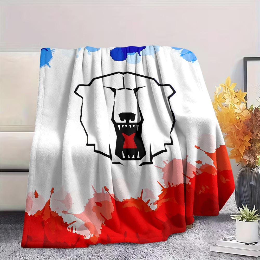 Eisbaren Berlin Print Flannel Blanket, High quality Comfortable for All Seasons, Home Decor, Warmth and Comfort, Perfect for Christmas Gifts 80cm x 120cm