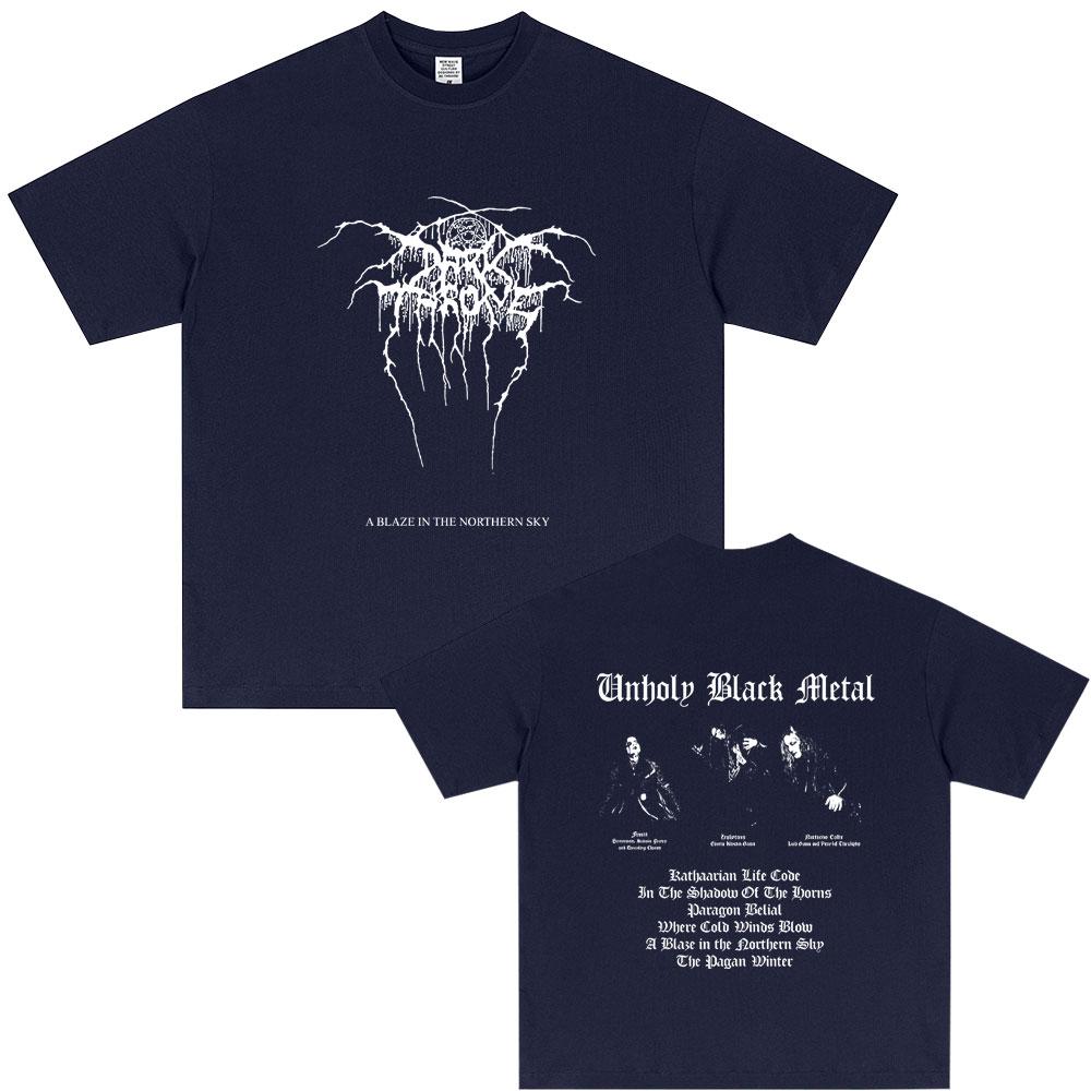 Mayhem A Blaze in The Northern Sky Graphic T-shirt Summer Men Women Clothing Death Black Metal Rock Tshirt Male Vintage T Shirts
