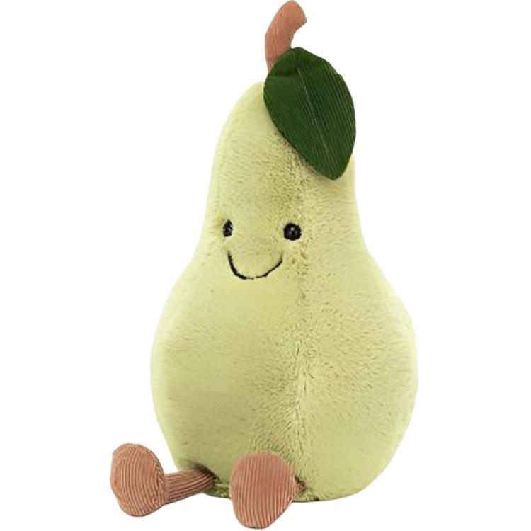 JELLYCAT Fun Food Series Fruit Funny Pear Soothing Doll Plush Doll Sitting 20cm high