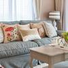 Tudomro 4 Pcs Mushroom Pillow Case 18 x 18 Inch Decorative Square Couch Pillow Cover Cute Cotton Linen Throw Pillowcase for Sofa Living Room Bed