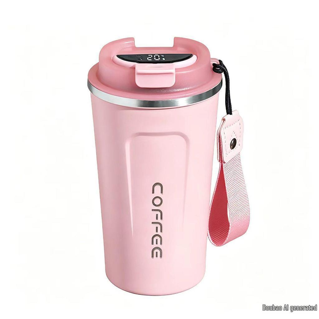 316 Stainless Steel Smart Display Insulated Coffee Mug, Large Capacity with Custom Logo