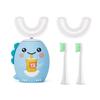 360 Degree Electric Sonic Toothbrush U Shaped for Kids Children Cartoon Blue Light Smart Ultrasonic Tooth Brush USB Rechargeable