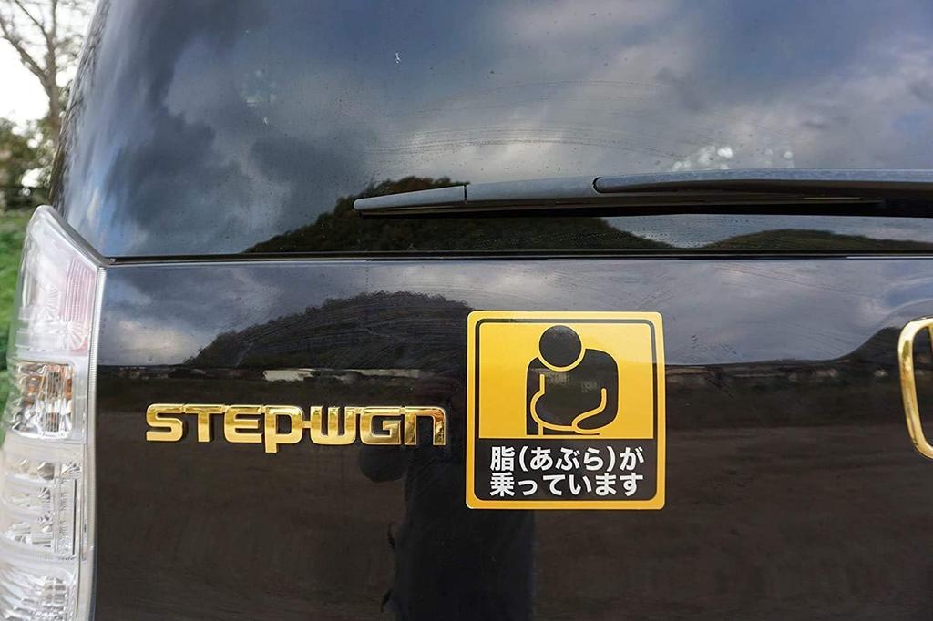 B0034 Car Sticker Magnet with On Back Car Sticker Funny
