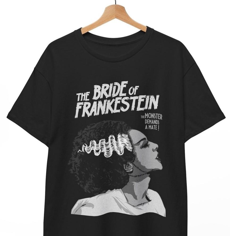HOT The Bride of Frankenstein T-Shirt, FRANKENSTEIN Horror Monster Movie Unisex Unisex T-Shirt XL