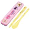 Skater Chopsticks and Spoon Set, 18cm, Made In Japan, Sanrio My Melody & Kuromi Netflix Design, for Girls, CCS3SA-A