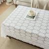French Pastoral Style Floral Lace Tablecloth Rectangular Three-dimensional Relief Tea Table Tablecloth Hollow Thickened
