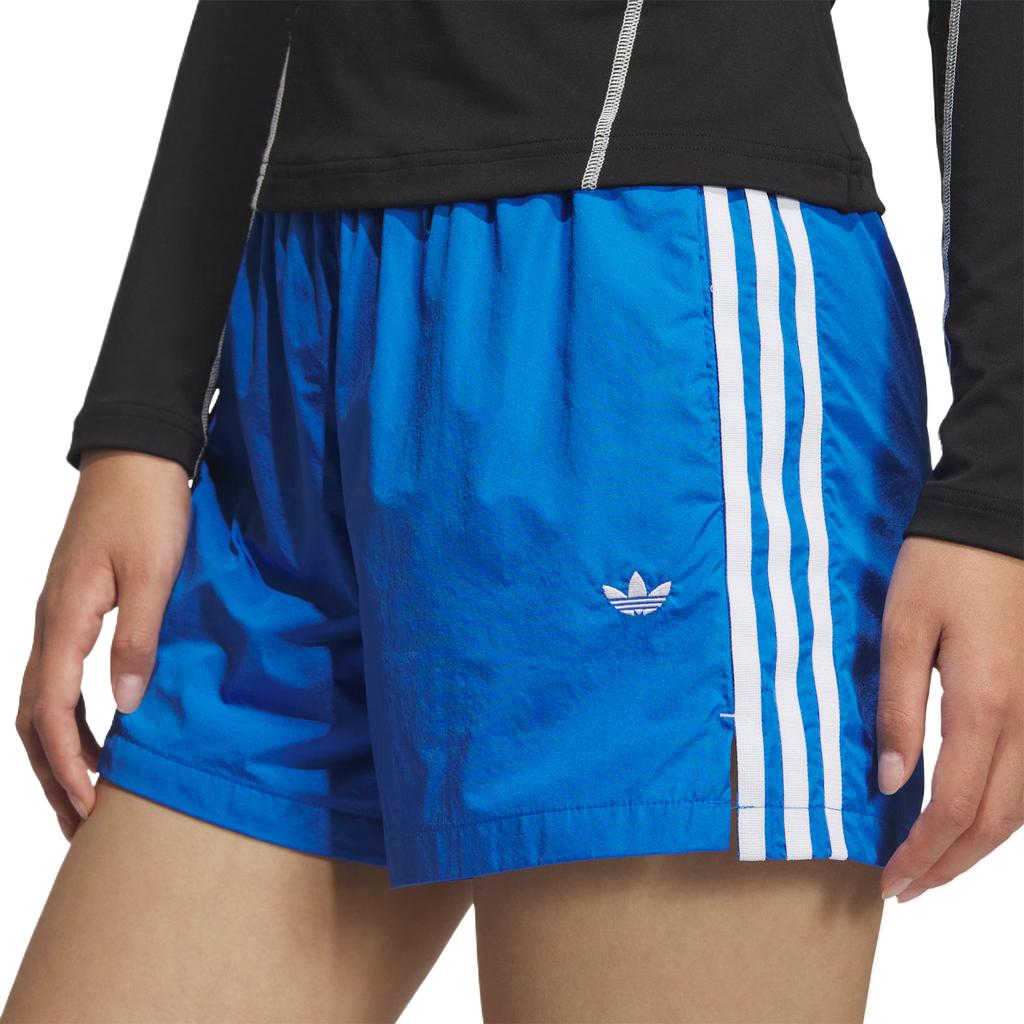 adidas Originals 3 Stripes Sports Shorts Women's Bird Feather Blue KF0320