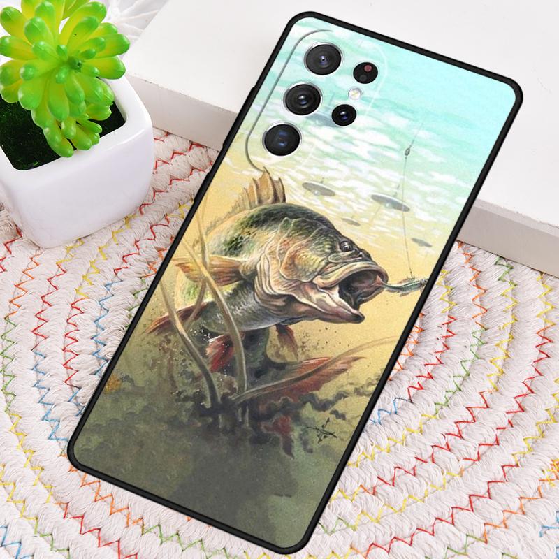 Trout Fishing TPU Phone Case For Samsung Galaxy note 10 pro S26 S25 S24 S23 S22 Ultra Plus S21 FE S20 Shockproof Cover