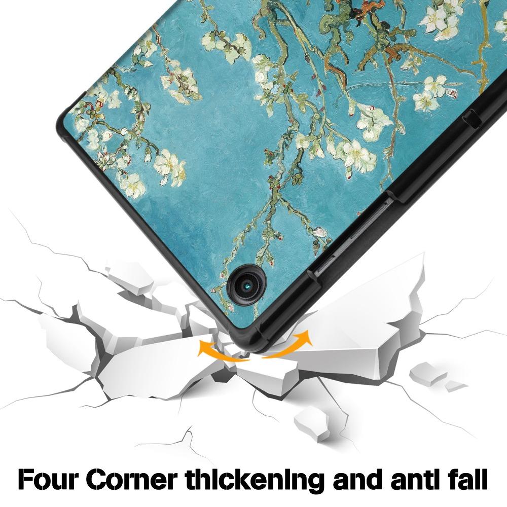 For Samsung Tab A9 2023 Case Premium Leather Tri Fold Stand Cover for A9 Plus Tablet Shockproof Protective Sleeve