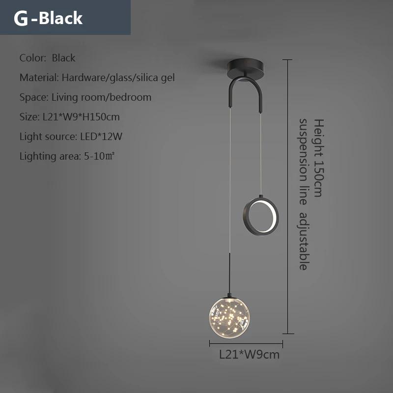 Modern Nordic LED Pendant Light Room Decor Starry Sky Romanti For Living Room Light Designer Decorative Bedroom Home Lighting