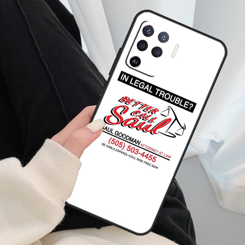 Better Call Saul Case For Oppo A40 A60 A80 A5 Pro A15 A16 A17 A57 A77 A94 A74 A54 A76 A96 A18 A38 A58 A78 A98