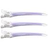 3Pcs Yellow Plastic Alligator Hair Clips Non-Slip Hair Styling Tools Duck Billed Sectioning Clips Hairdresser Accessories