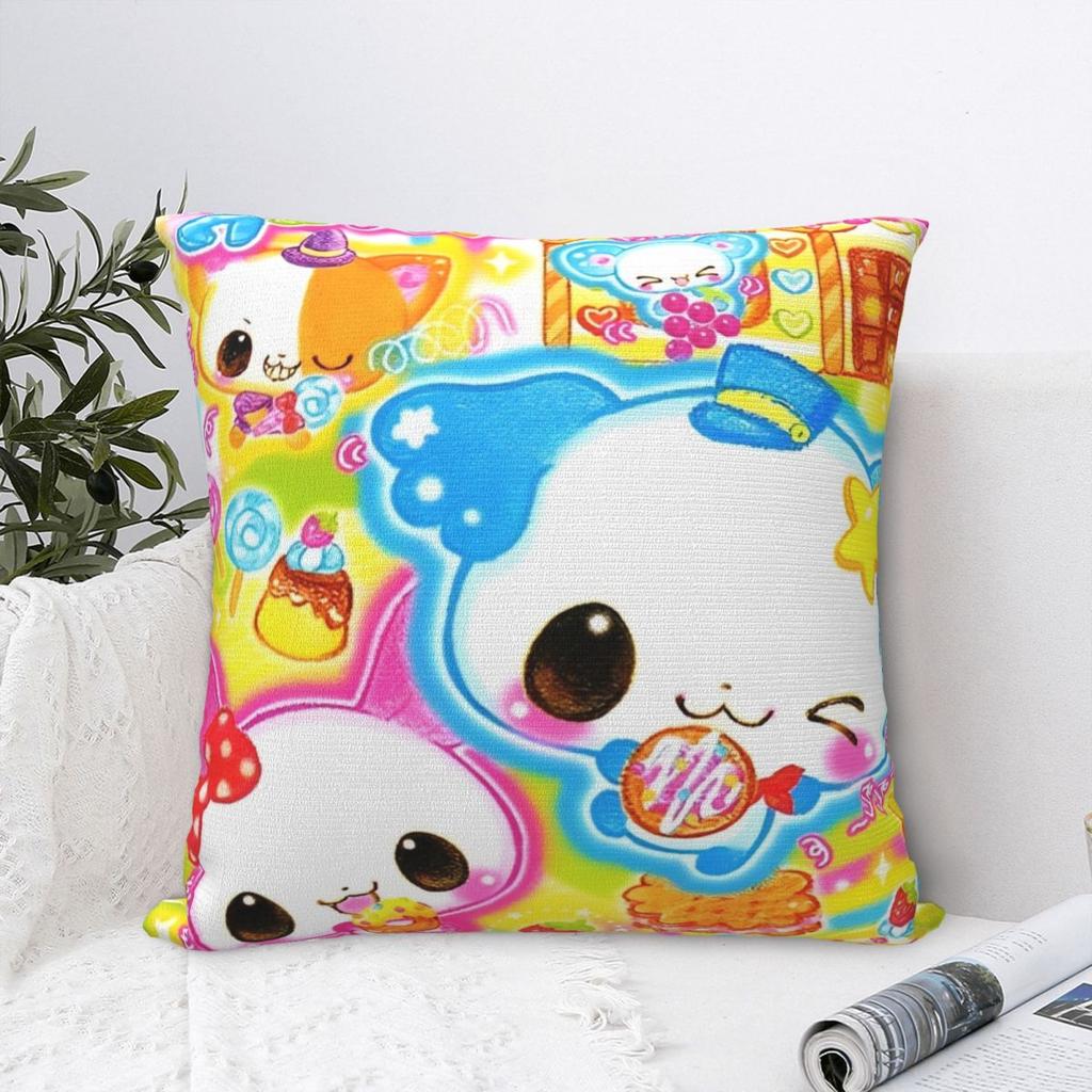 Kawaii Cartoon Animal Pillowcase Polyester Cushion Cover Gift Japanese Pillow Case Cover Home Square 40*40cm