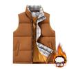 New Autumn and Winter Men's Vests Loose and Versatile Vests Thickened Casual Stand-up Collar Jackets Warm and Fashionable Tops