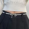 Elegant Bow Elastic Elastic Belt Spring Vintage Premium Classic Metal Chain Waist Accessories