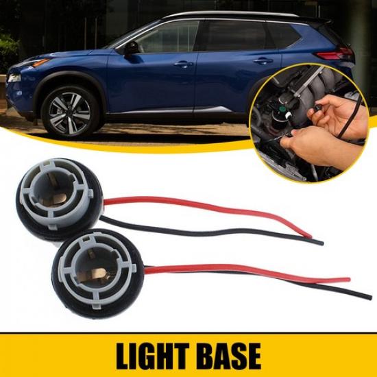 Universal Pigtail Wire Female Socket S 1156 Harness Two Rear Turn Signal Fit