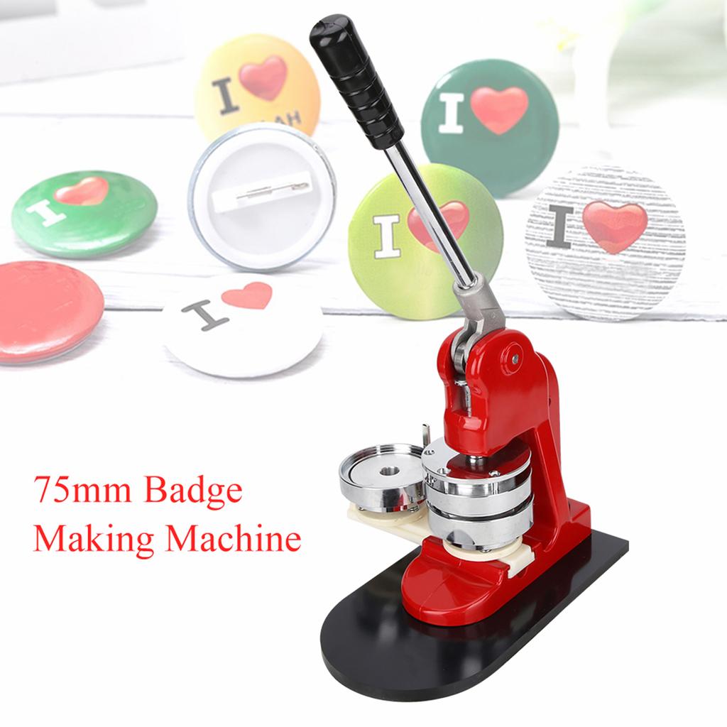 75mm Abzeichenmaschine Ergonomischer Button-Maker Kommerzielle Pressmaschine