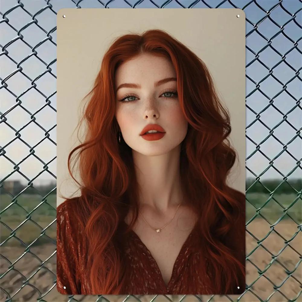 

Vintage Aluminum Wall Art Decor 2D Flat Retro Home Decor Gift for Kitchen Bedroom Living Room Bathroom 20x30cm