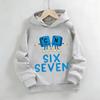 6 7 Meme hoodie children's sweatshirt, funny six  seven cartoon print boy sweater, girl long-sleeved jacket