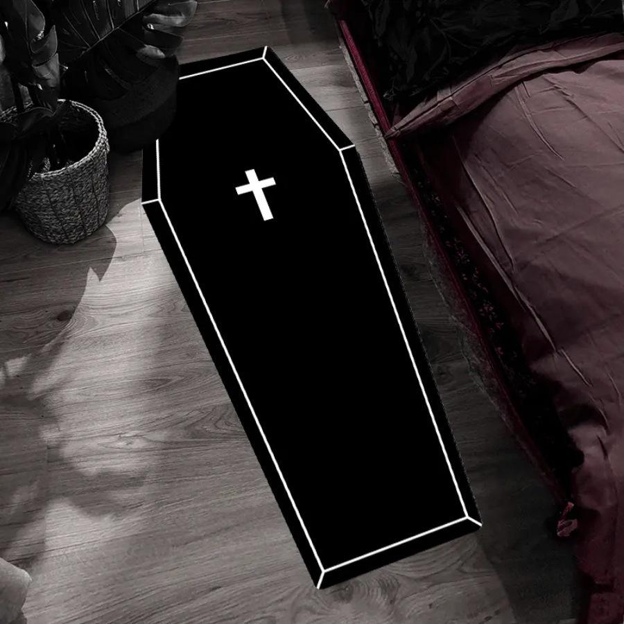 Skin-friendly Halloween Imitation Cashmere Floor Mat - Wear-resistant, Dustproof, Easy To Clean Rug for Bedroom or Bedside