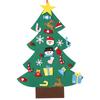 DIY Crafts LED Felt Christmas Tree Toys Door Wall Ornaments Christmas Tree Kids Toy for Gift Christmas Party Decoration for Home
