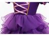 New Girls' Halloween Puff Sleeve Mesh Dress Costume