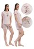 Women's Pajamas Short Pants Short Sleeve Vienetta Cotton L Loose Nice