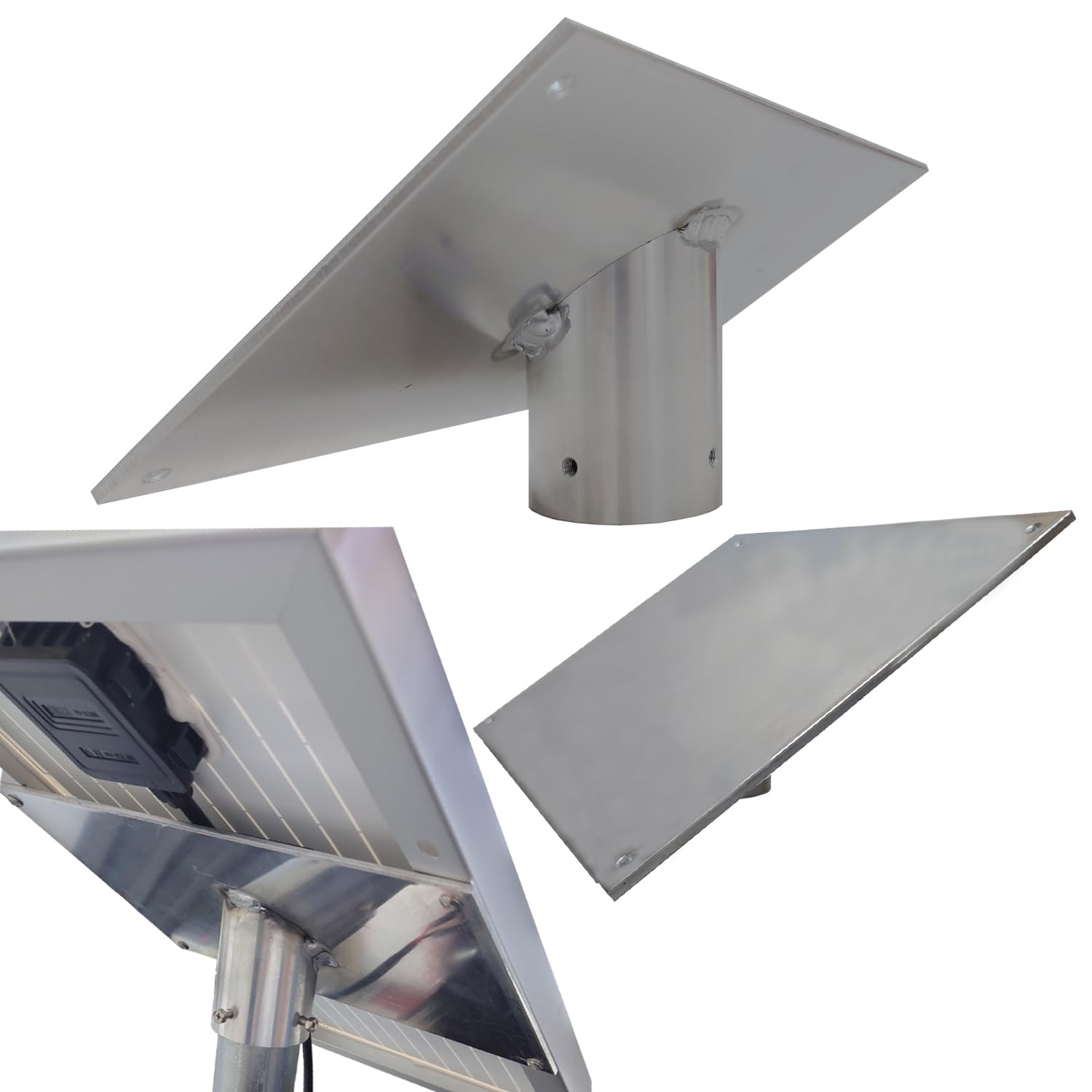 

KAUSMEDIA 10 Вт Крепление солнечной панели Одиночная солнечная панель Фиксированная DIY Солнечная для и Ферм Рама, Алюминий, Труба 48,6 мм, Угол 35 градусов, Стойка, Основание, Детали,