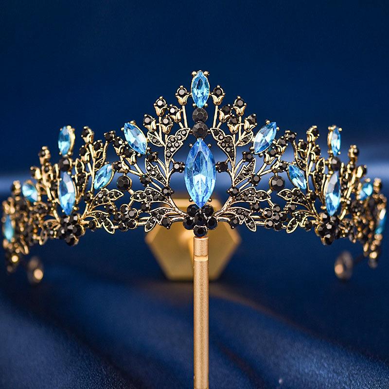Bridal Tiara Crown Wedding Dress Hair Accessories Stage Host Welcome Baroque Queen Birthday Jewelry Women