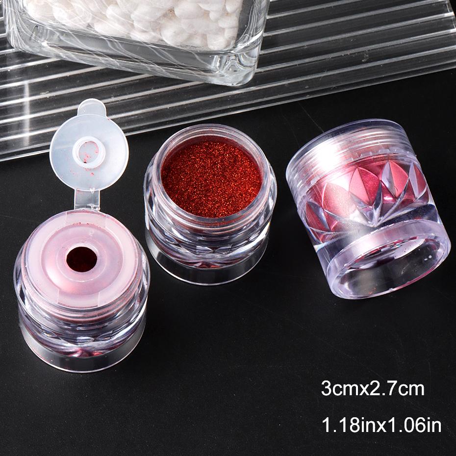 Xiaomi 1 Box Red Chrome Nail Powder Pigment Magic Mirror Metallic Nail Glitter Rubbing Dust Charms Makeup Nail Art Decorations Manicure