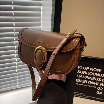 Retro High-End-Modetasche Damen Pendler Vielseitige Satteltasche Beliebte ausländische Casual Umhängetasche