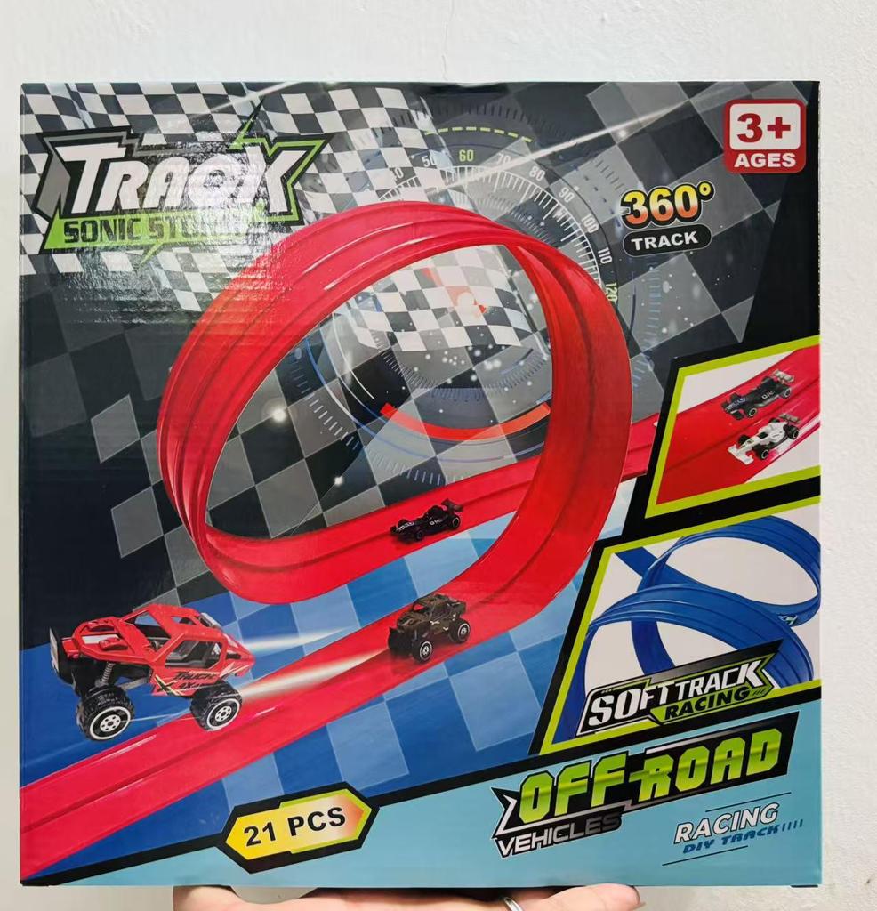 Hot Selling DIY Track Racing Toy for Boys - Cool Inertial Assembly Set for Kids