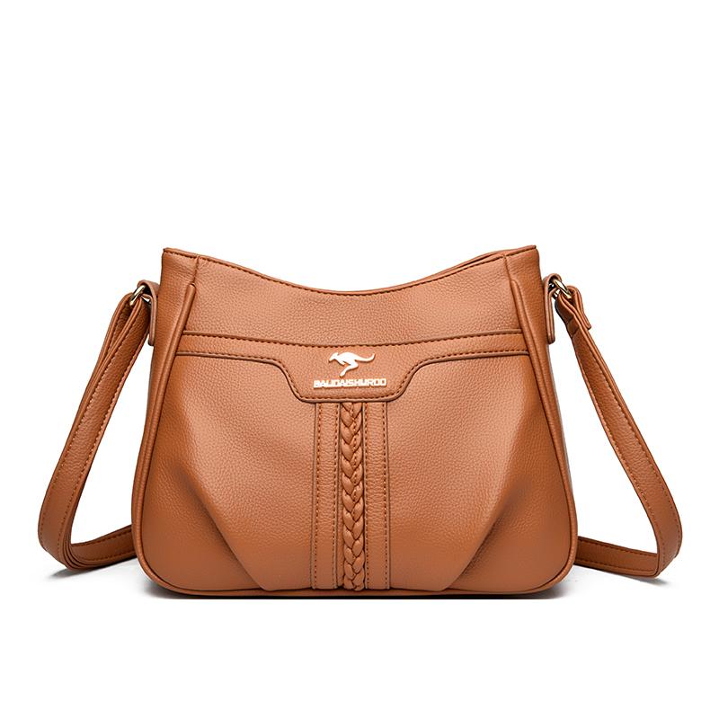 Einfache Retro Damen Schultertasche, Lässige Umhängetasche, Modische Damen Schultertasche, Geeignet für Alltag, Shopping, Pendeln